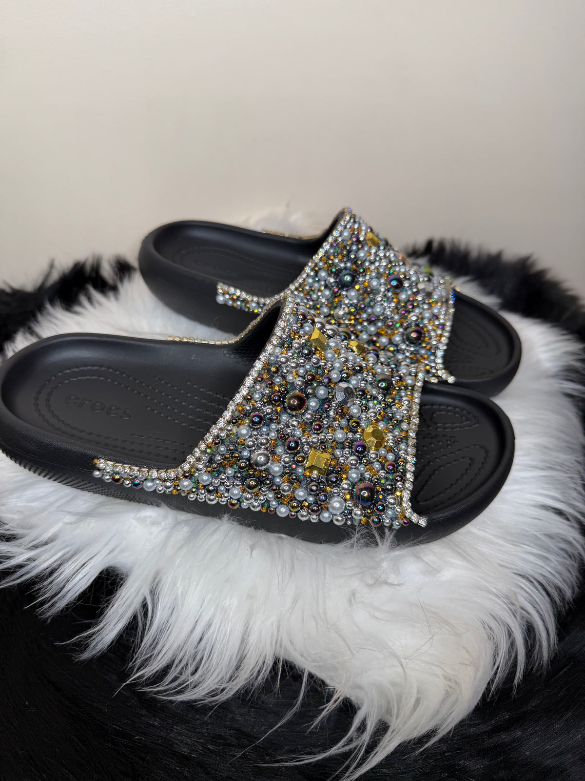 DISCO CUSTOM CROC SLIDES