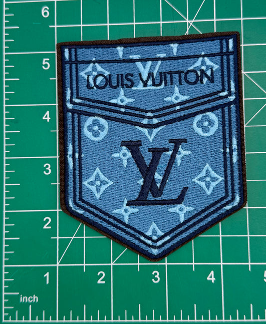 “LV” DESIGNER LOGO POCKET PATCH