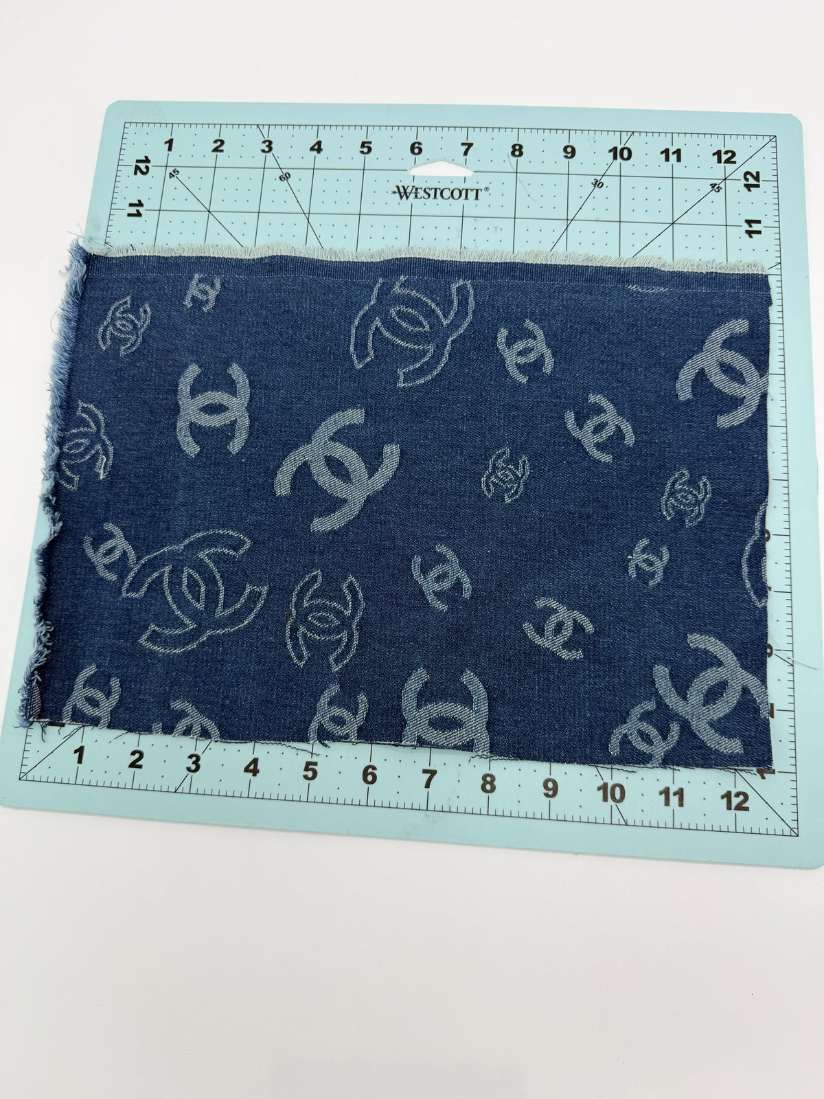 6PC “CHANEL” DESIGNER FABRIC/PATCH/BROOCHES