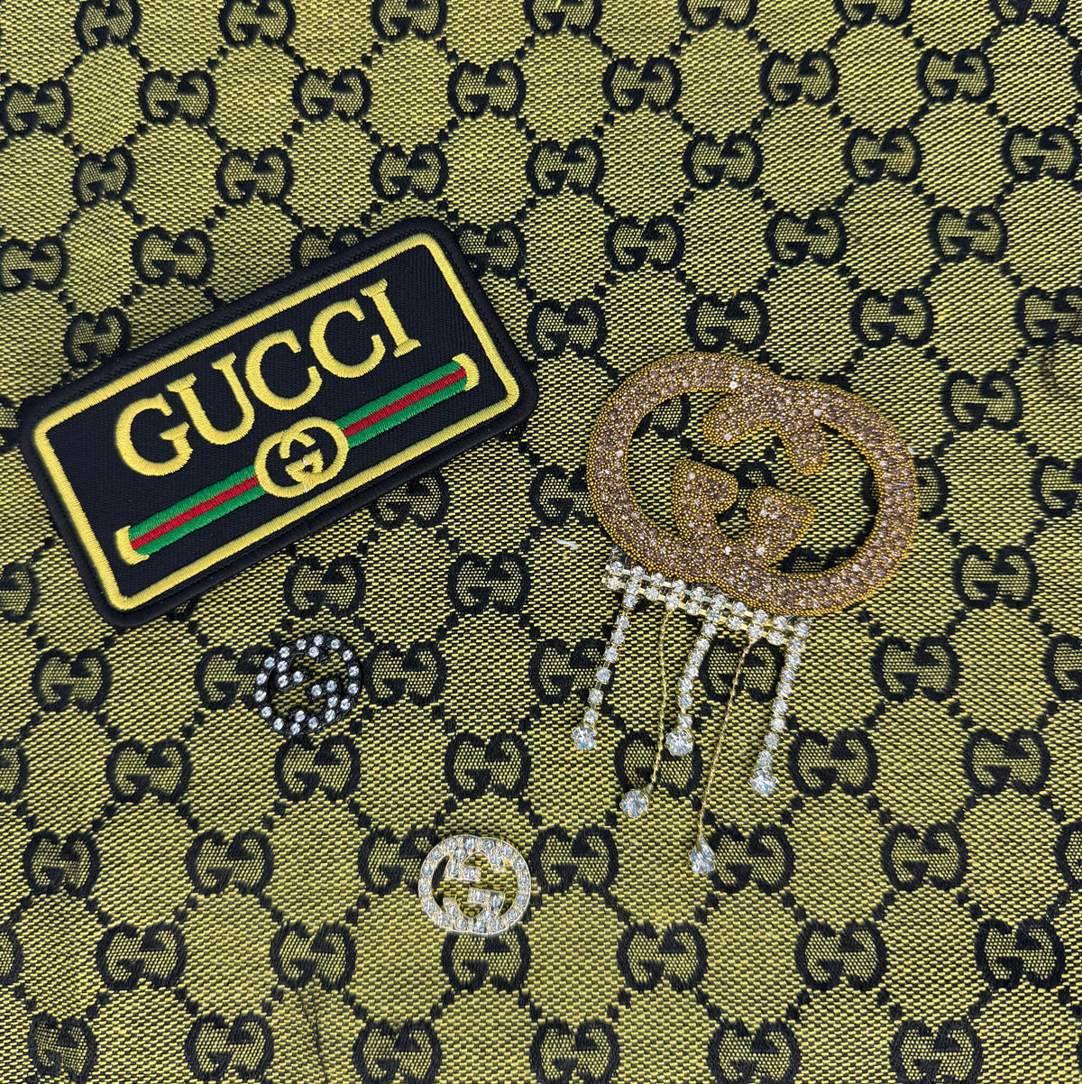 Gucci 5pc fabric/patch set