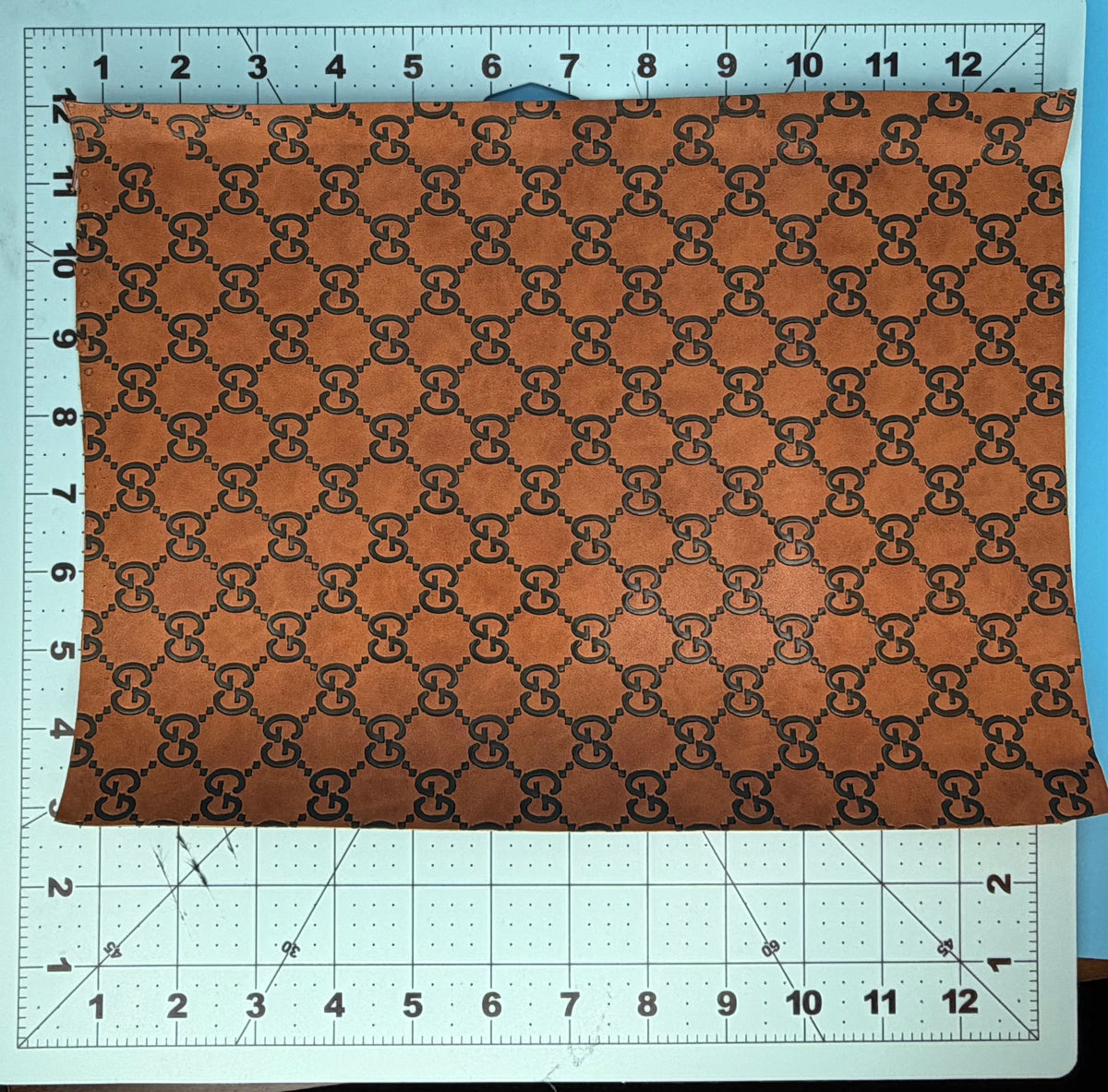 LUXURY DESIGNER INSPIRED LEATHER FABRIC “GUCCI”