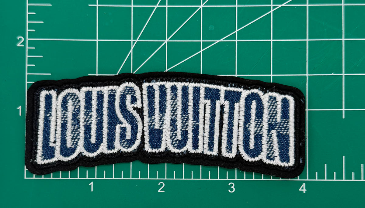 NEW 5PC “LV” DENIM/CHERRY PATCH SET