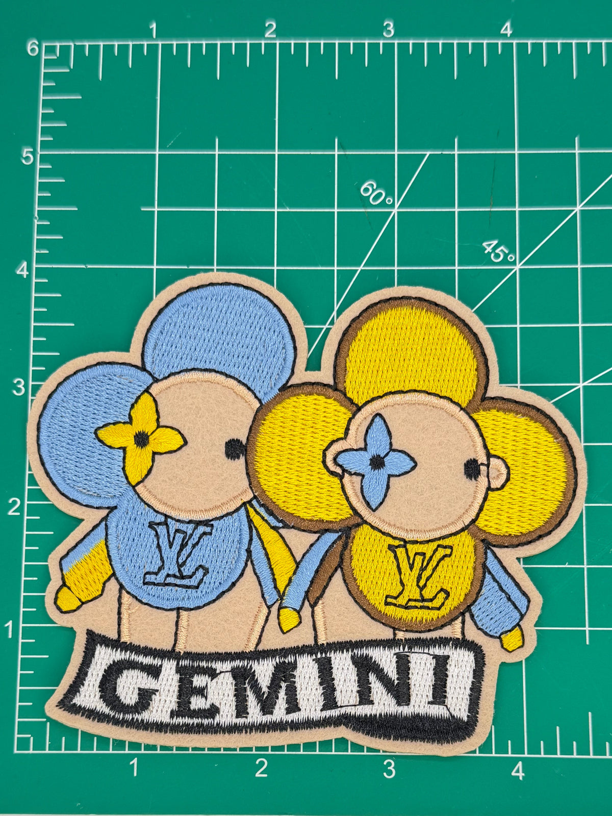 2PC “LV” ZODIAC PATCH SET
