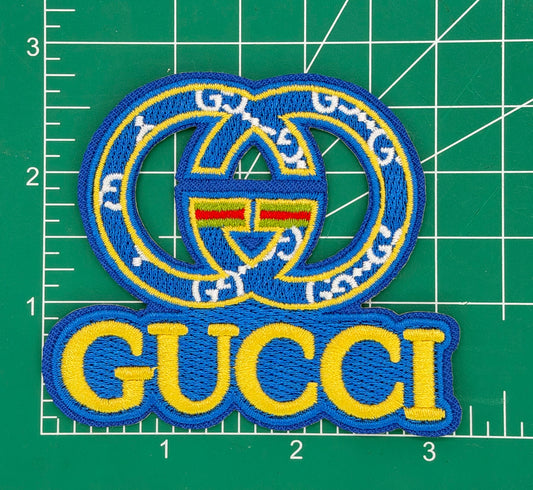 5PC “GUCCI” ROYAL BLUE PATCH SET