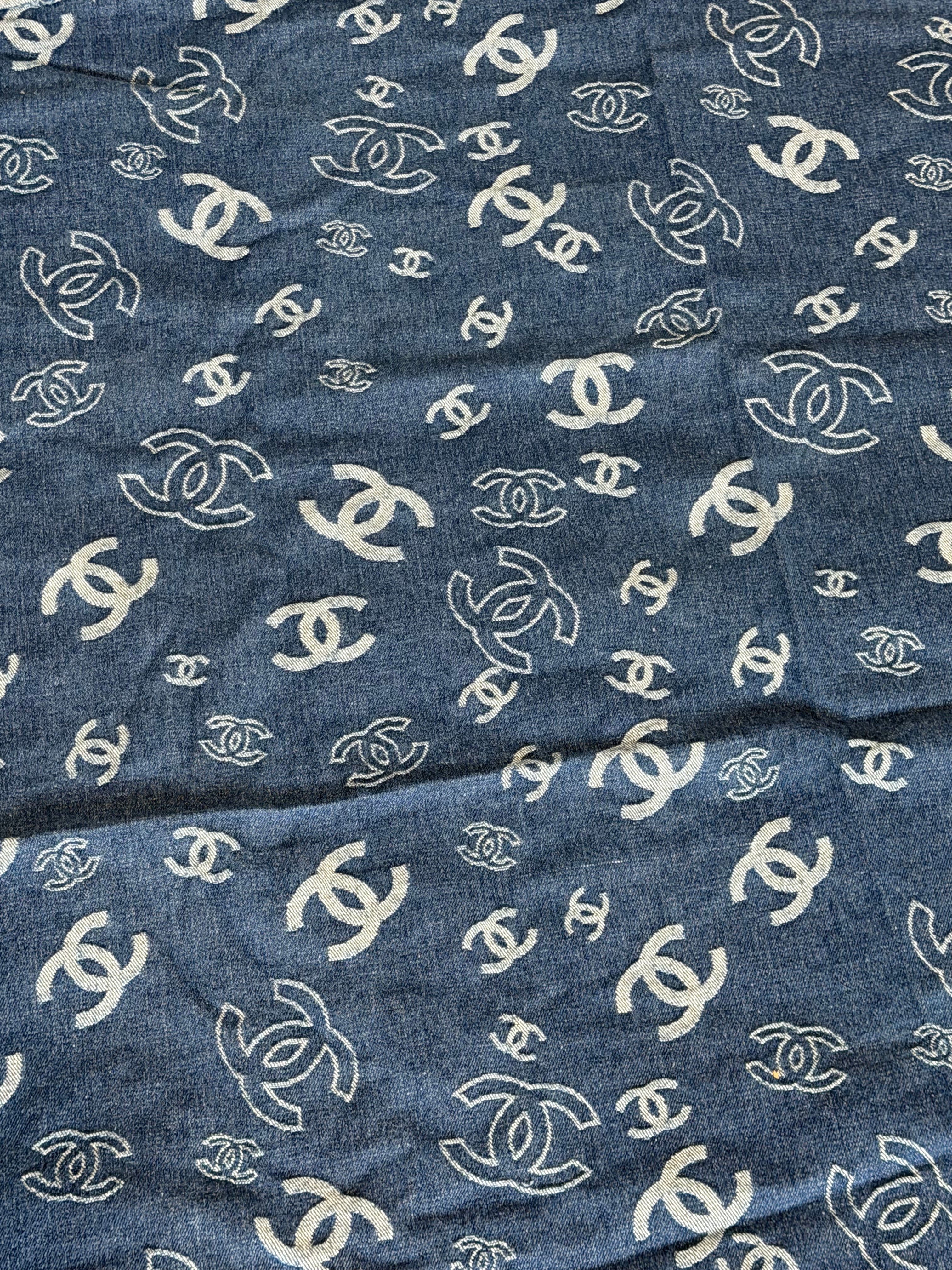 DENIM LUXURY DESIGNER INSPIRED FABRIC “CHANEL”