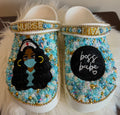 CUSTOMIZED NURSE CROCS “BOSS BABE NURSE DIVA”
