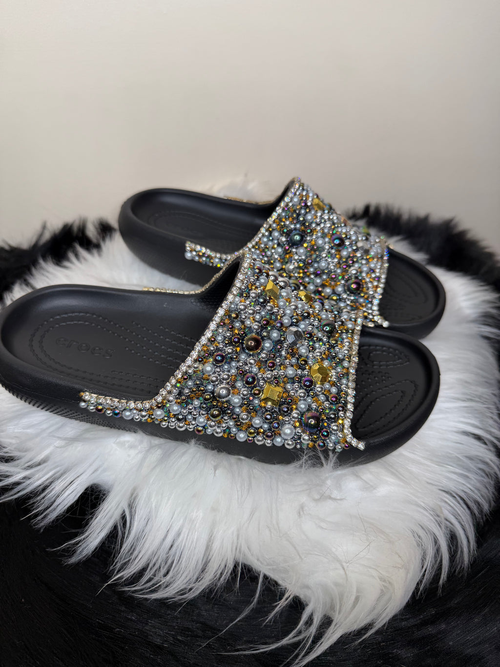DISCO CUSTOM CROC SLIDES