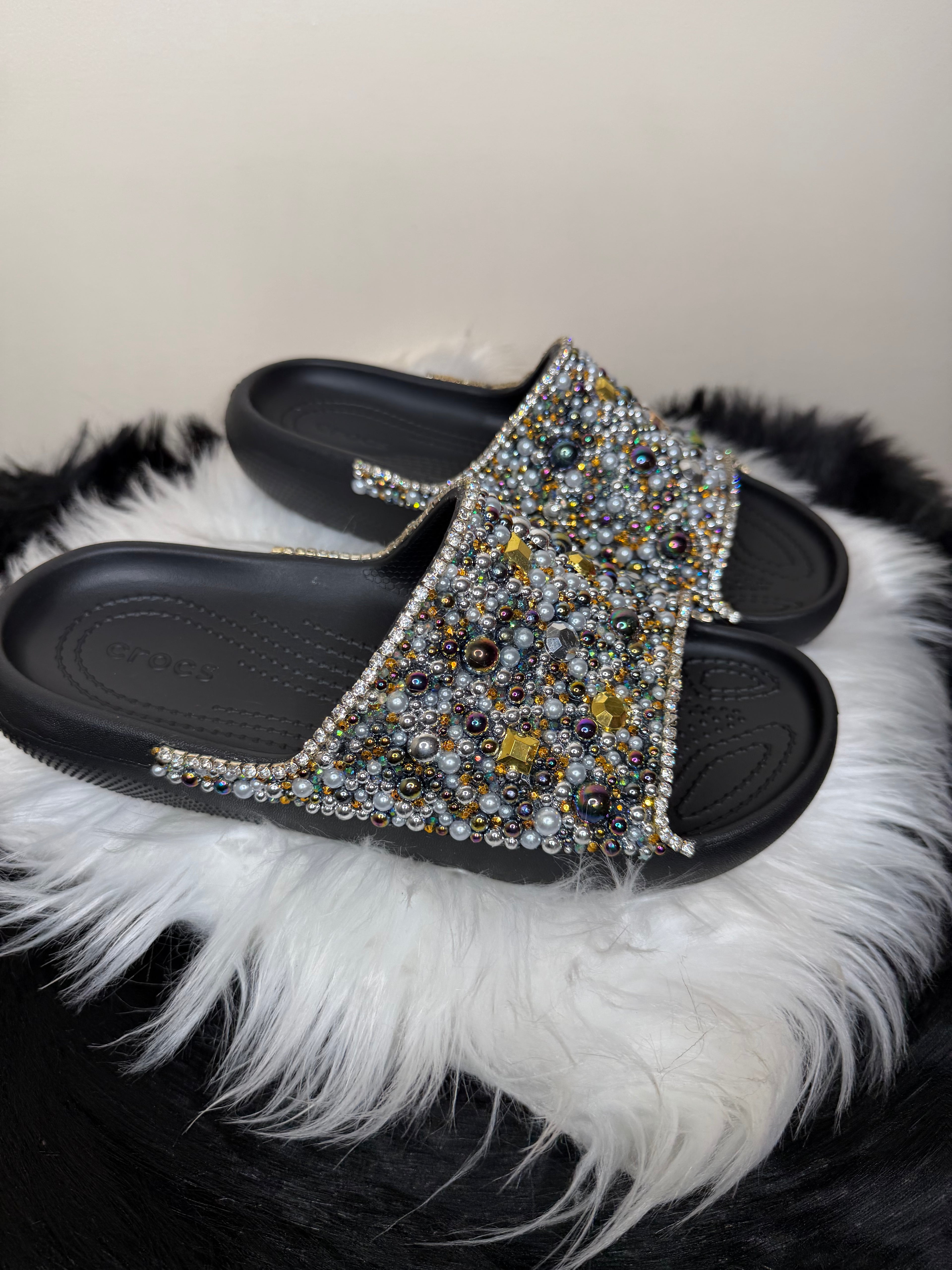DISCO CUSTOM CROC SLIDES