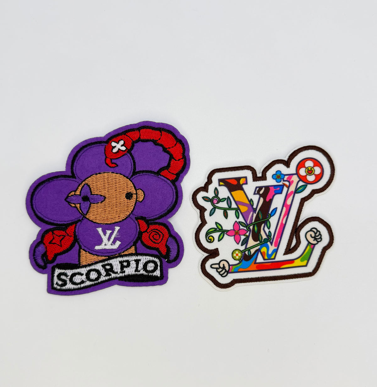 2PC “LV” ZODIAC PATCH SET