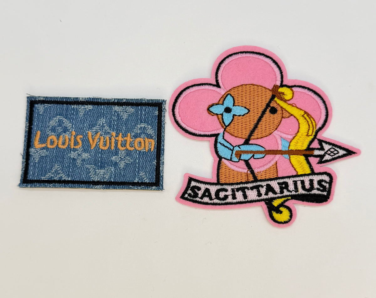 2PC “LV” ZODIAC PATCH SET