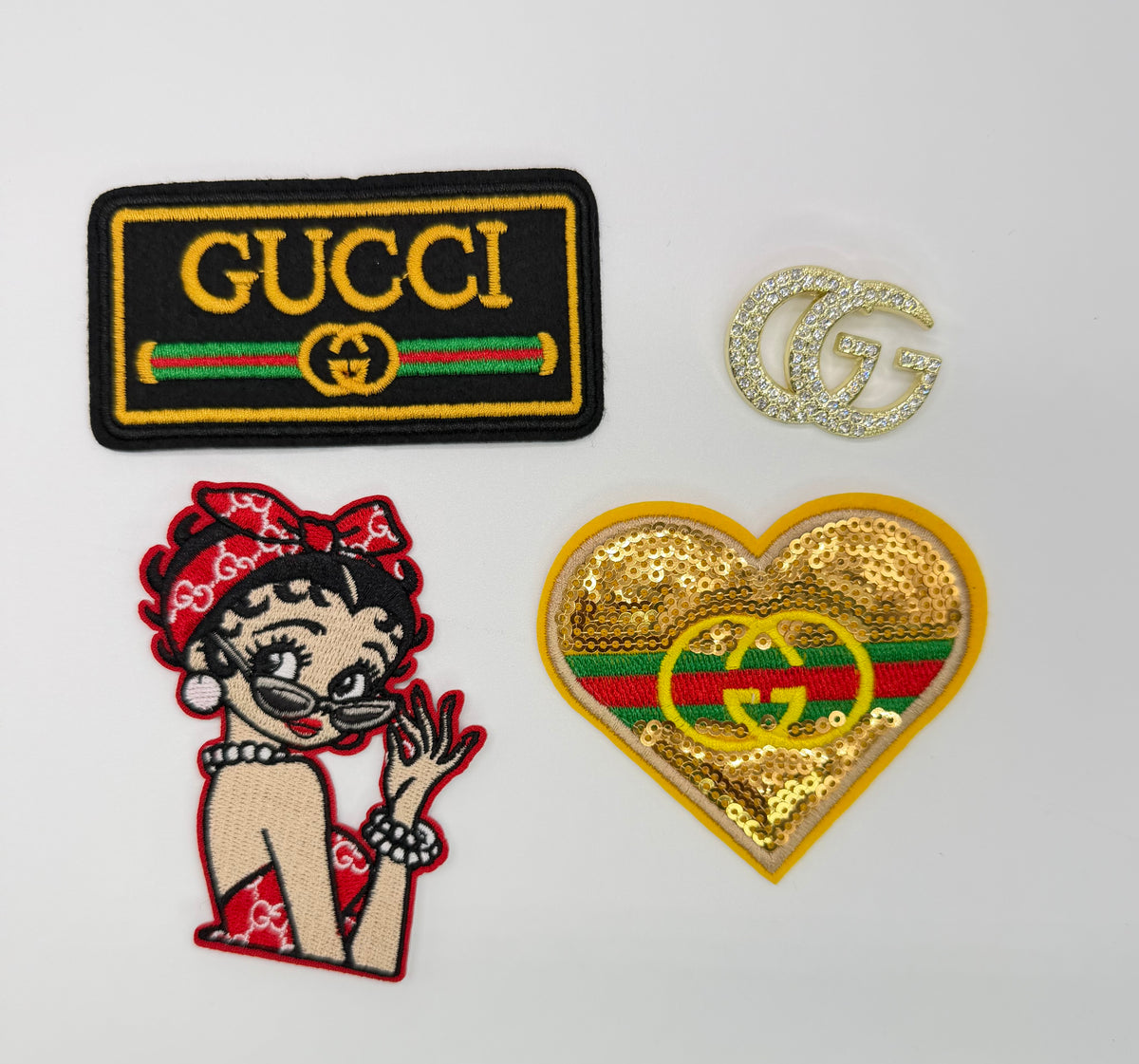 4PC “GUCCI” PATCH SET
