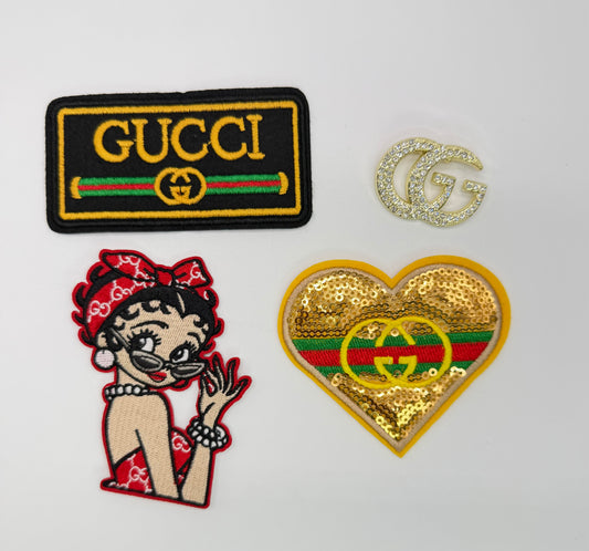 4PC “GUCCI” PATCH SET