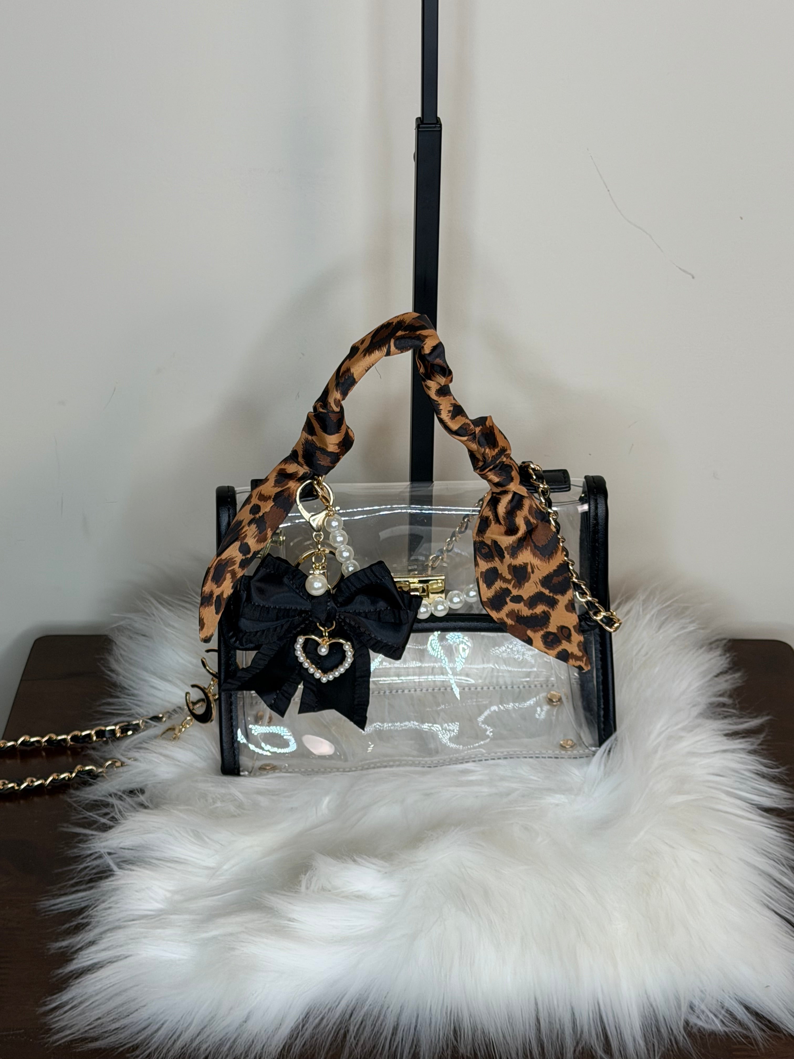 BLACK/CLEAR CONCERT/STADIUM HANDBAG