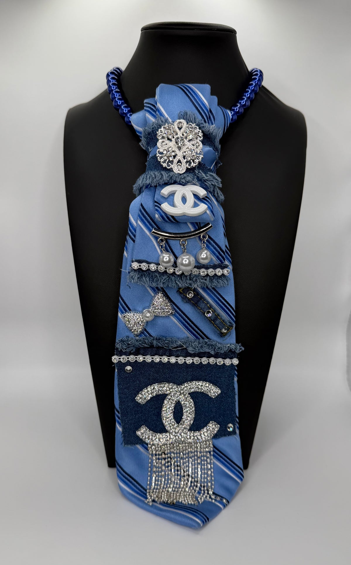 DENIM & BLUE “CHANEL” INSPIRED TIE