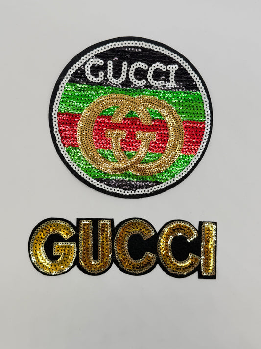 “GUCCI” SEQUIN 2PC PATCH SET