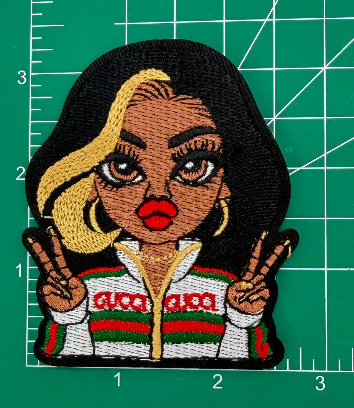NEW 6PC “GUCCI” DIVA IRON-ON PATCH/CHARM SET