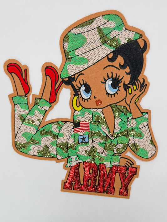LARGE ARMY GIRL PATCH