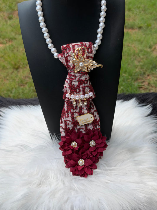 BURGUNDY “DIOR” CUSTOM TIES