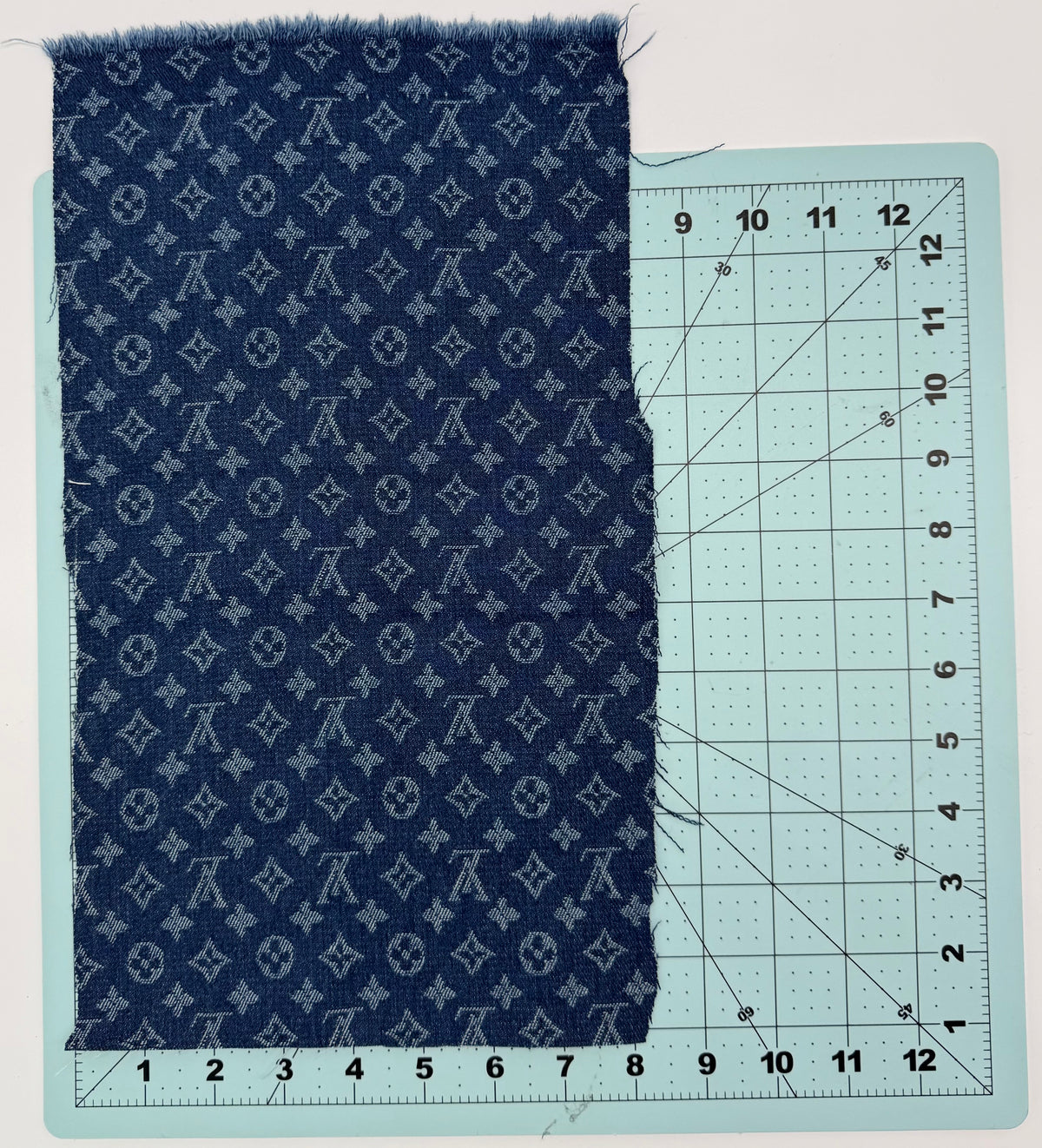 8PC DESIGNER “LV” FABRIC/PATCH/CHARM SET