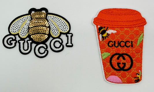 2PC DESIGNER “GUCCI” PATCH SET