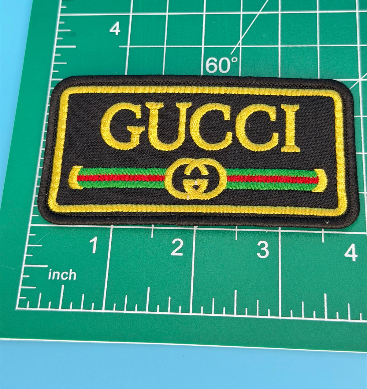 5PC “GUCCI” FABRIC/PATCH SET
