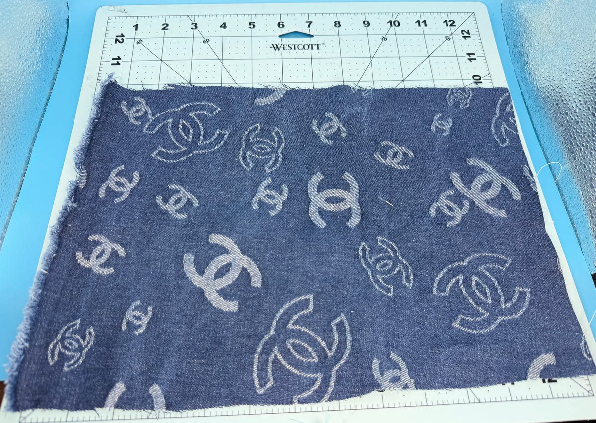 DENIM LUXURY DESIGNER INSPIRED FABRIC “CHANEL”
