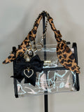 BLACK/CLEAR CONCERT/STADIUM HANDBAG