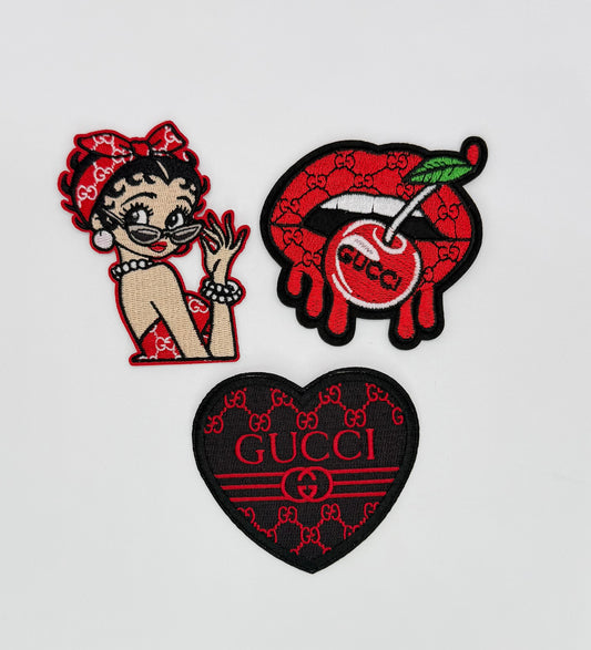 3PC “GUCCI” PATCH SET