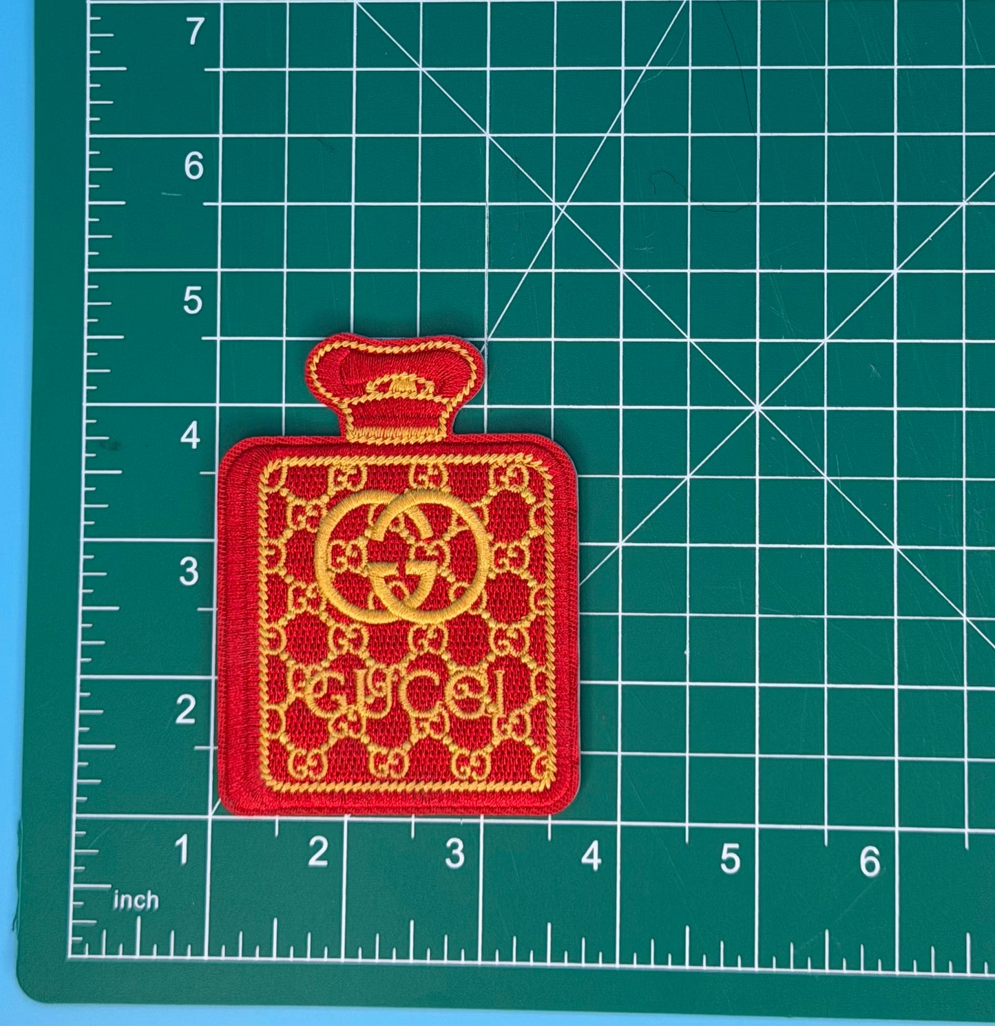 5PC “GUCCI” FABRIC/PATCH SET