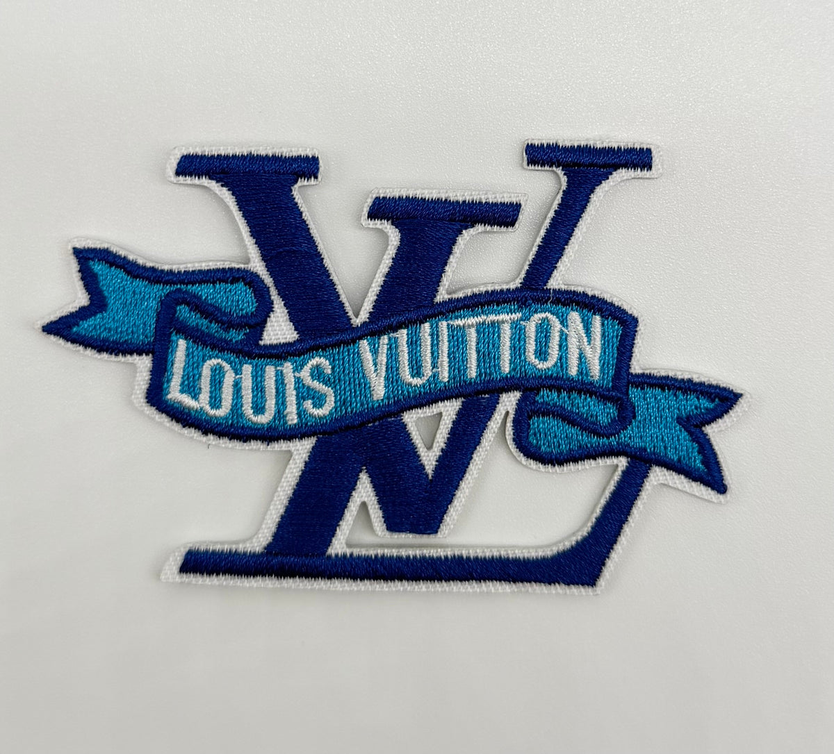 5PC DESIGNER “LV” FABRIC/PATCH/CHARM SET