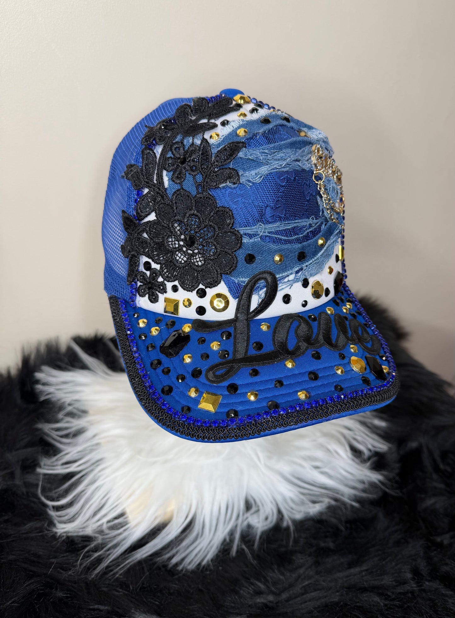 DESIGNER INSPIRED “LOVE” ROSE TRUCKER HAT