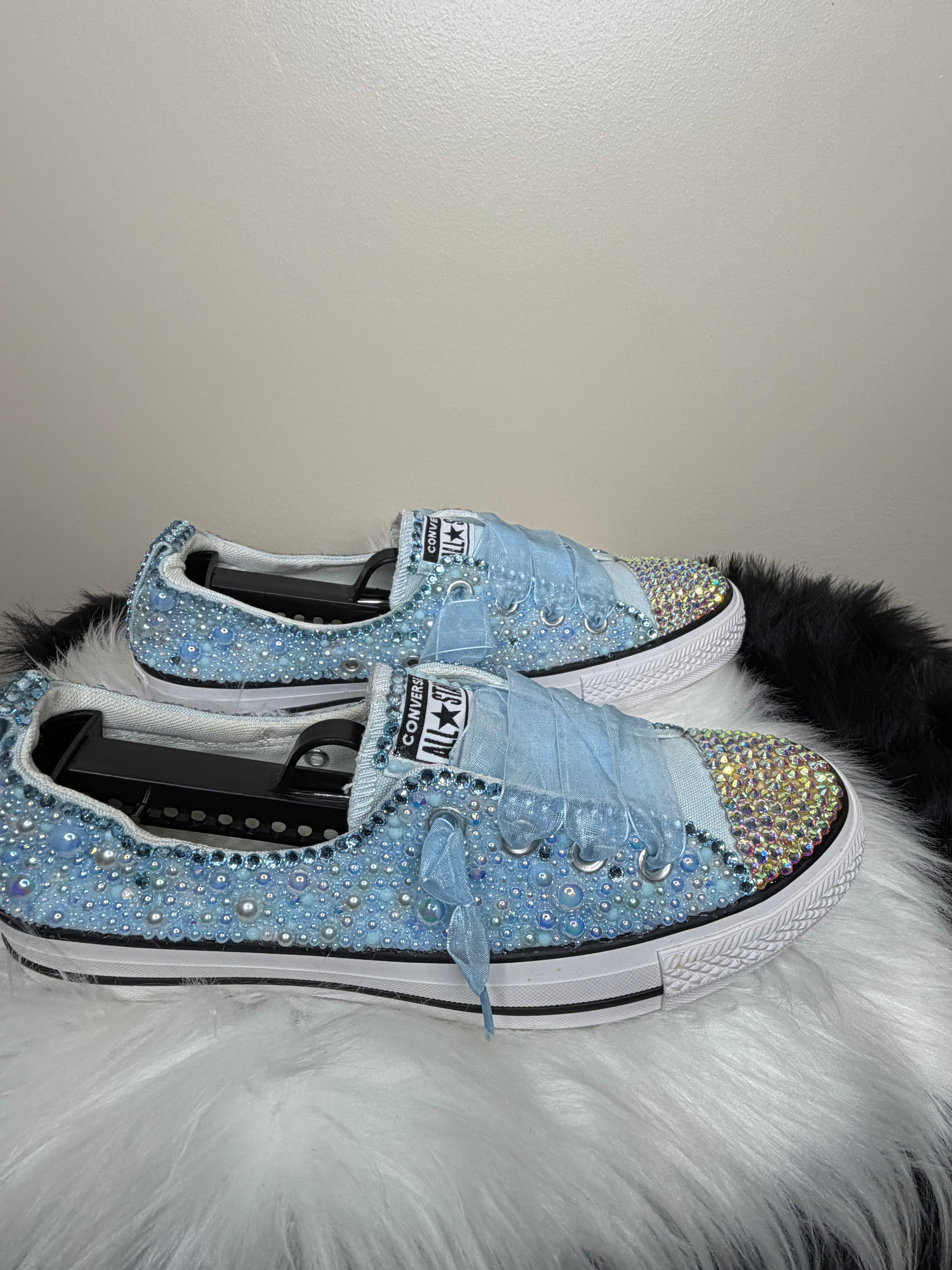 BABY BLUE CUSTOM CONVERSE