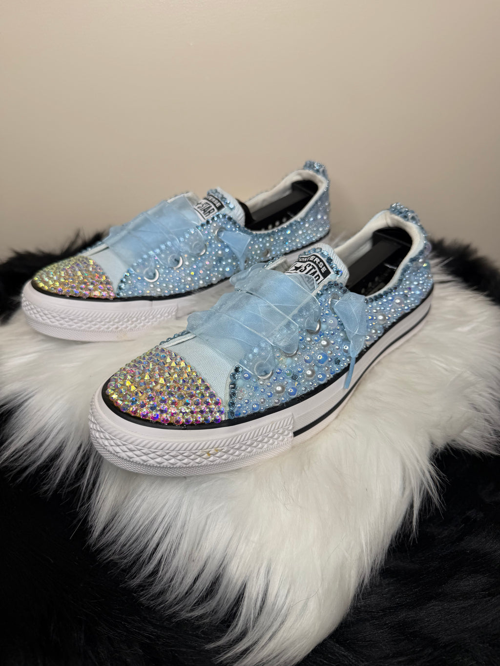 BABY BLUE CUSTOM CONVERSE