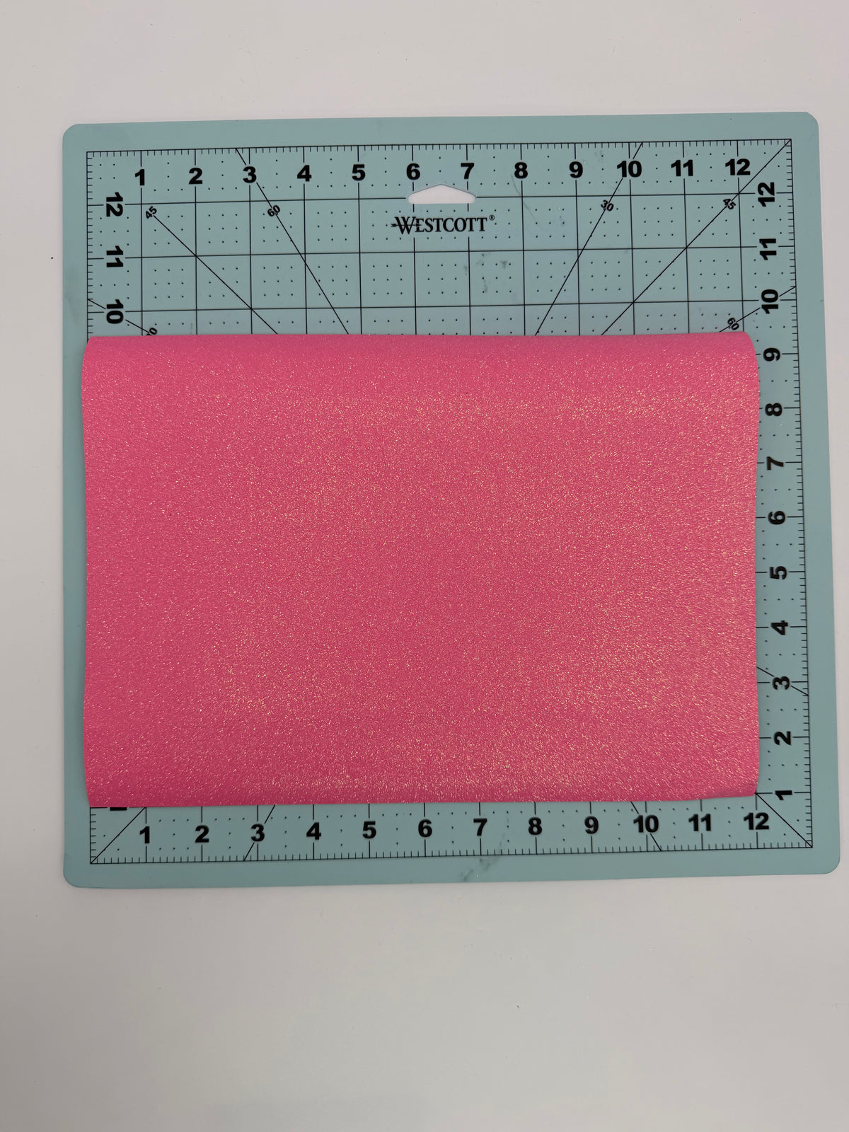 “DIOR” PINK/WHT Faux leather double-sided fabric sheet