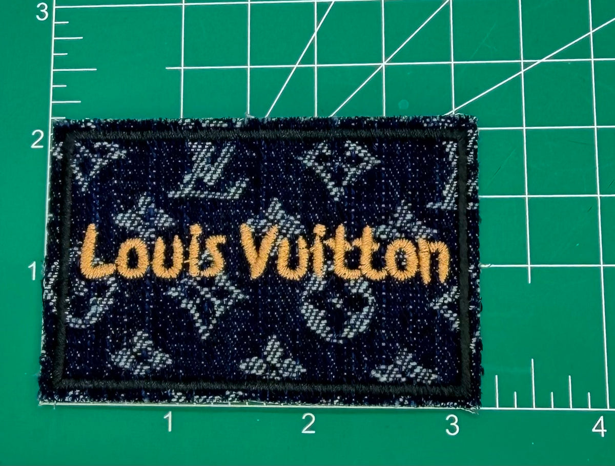 6PC “LV” FUCHSIA LADY PATCH/RHINESTONE PATCH SET