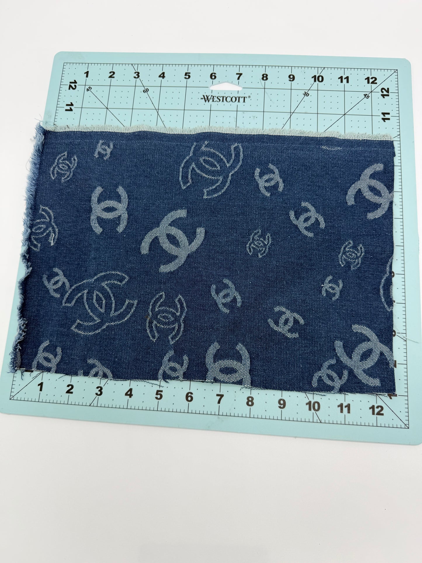 6PC “CHANEL” DESIGNER FABRIC/PATCH/BROOCHES