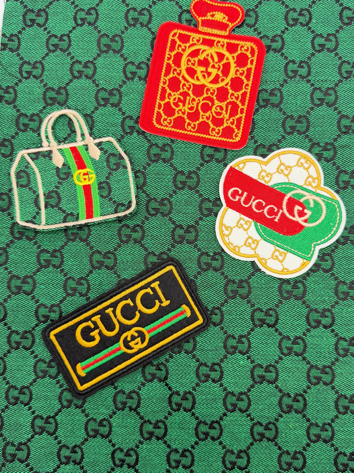 5PC “GUCCI” FABRIC/PATCH SET