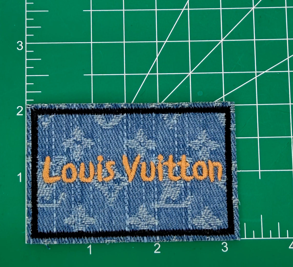 5PC DENIM “LV” patch set