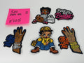 5pc Iron-On DESIGNER “LV”, “COACH” INSPIRED BETTY BOOP, CLOCK THAT TEA E105