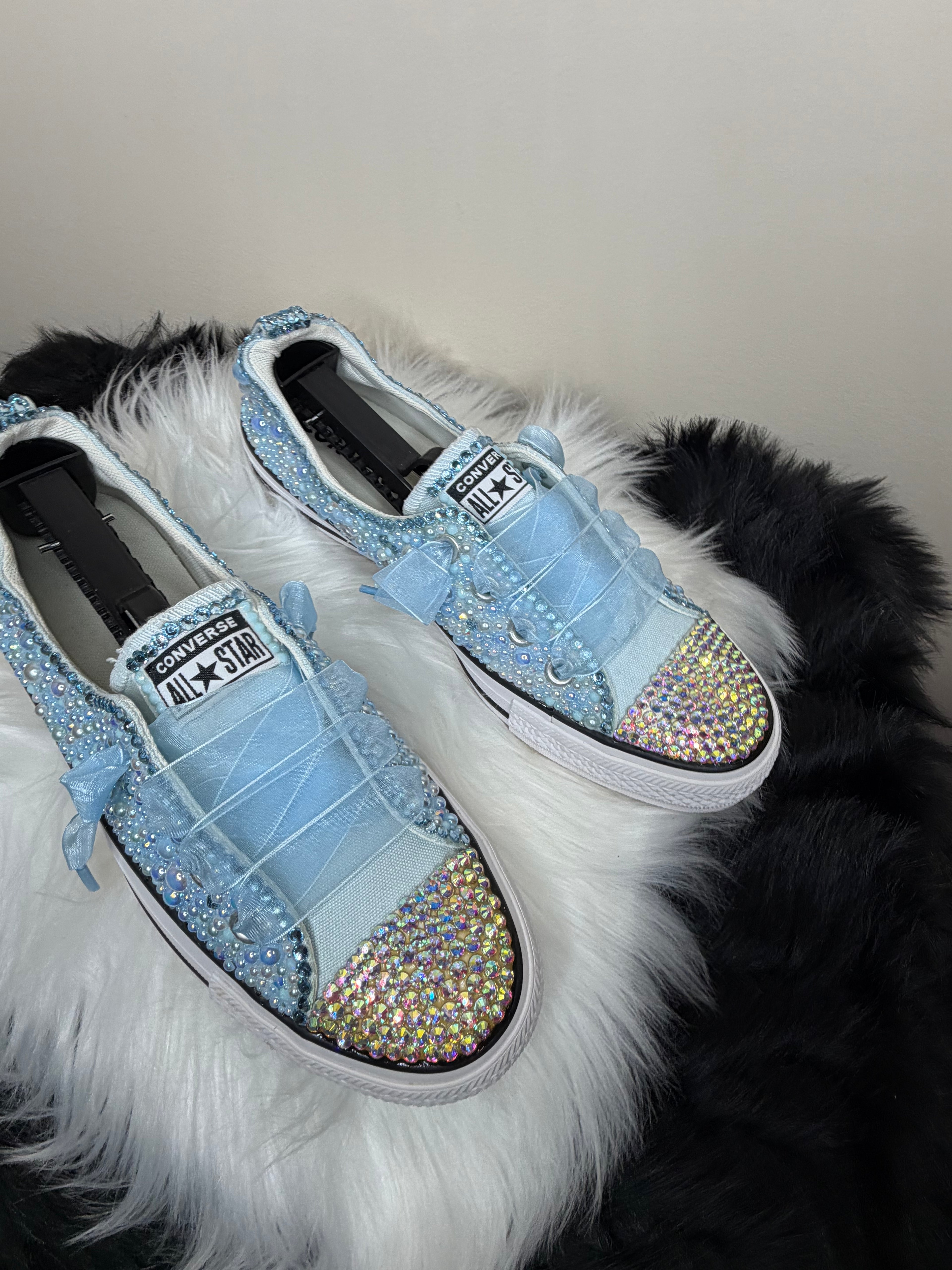 BABY BLUE CUSTOM CONVERSE