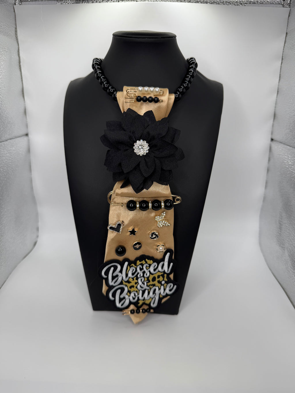 “GOLD “BLESSED” TIE