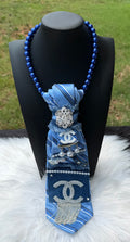 DENIM & BLUE “CHANEL” INSPIRED TIE