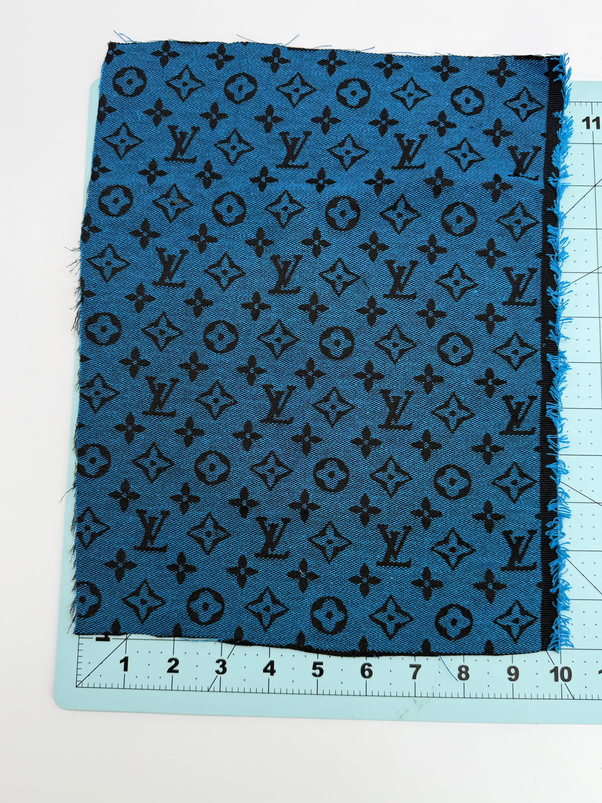 TRUE BLUE “LV” LOGO FABRIC
