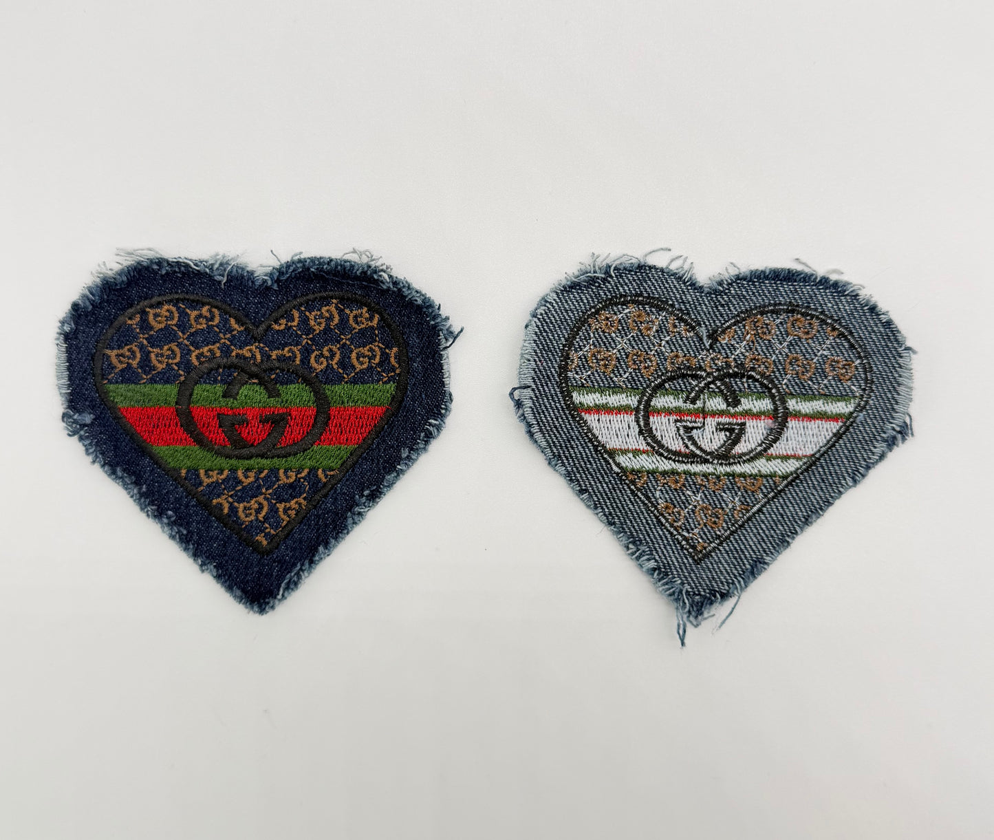 4PC DESIGNER “GUCCI” FABRIC/PATCH/CHARM SET