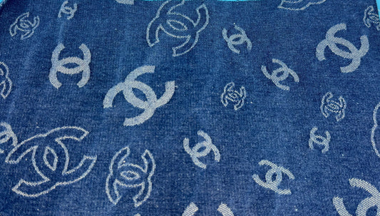 DENIM LUXURY DESIGNER INSPIRED FABRIC “CHANEL”
