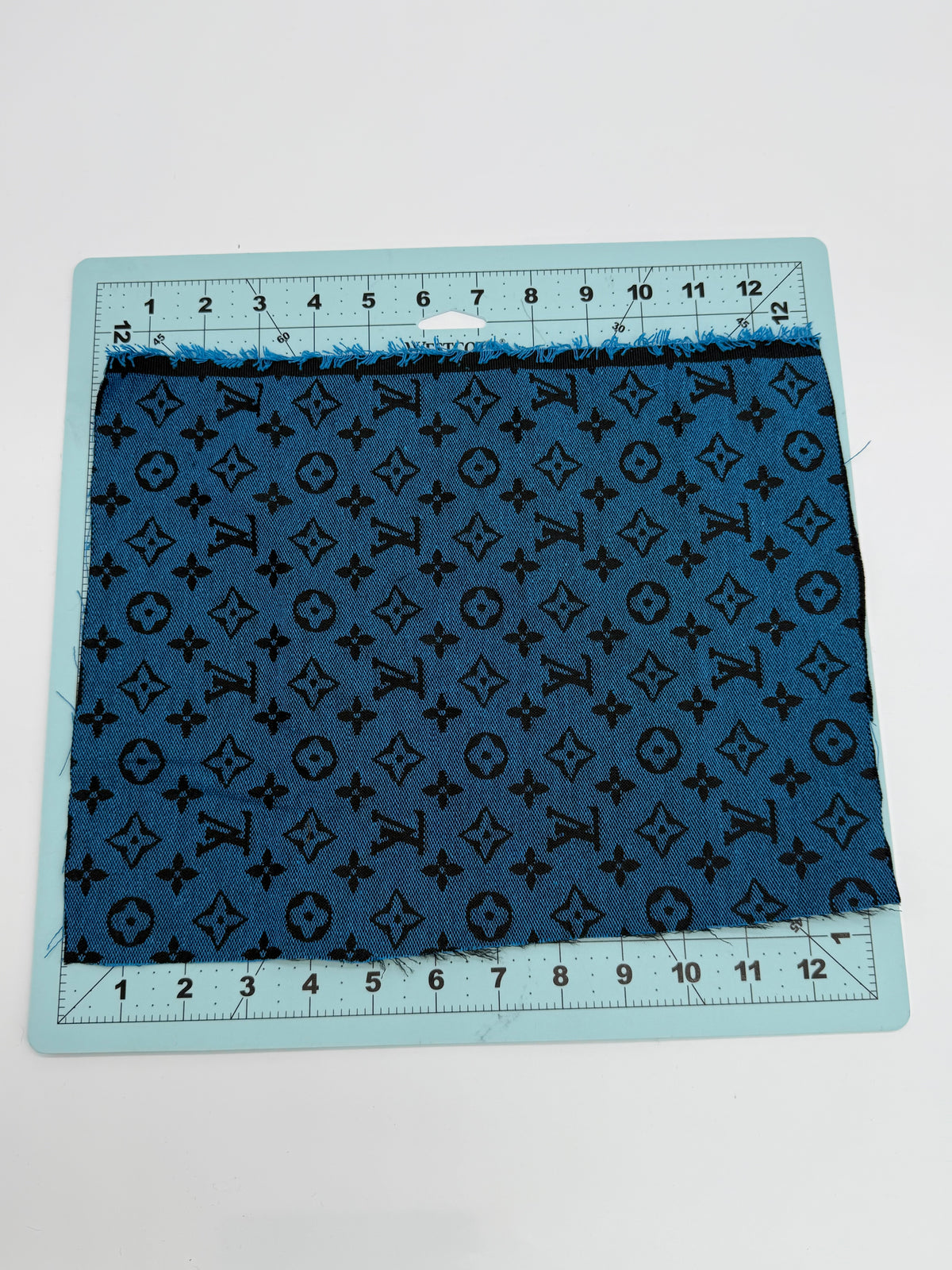 TRUE BLUE “LV” LOGO FABRIC