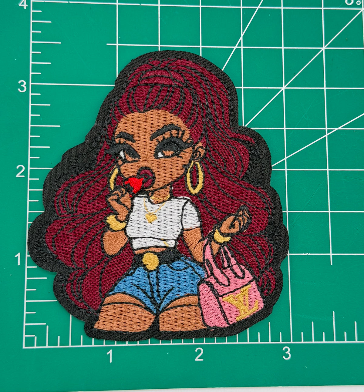 6PC “LV” “Sexy girl” Patch set