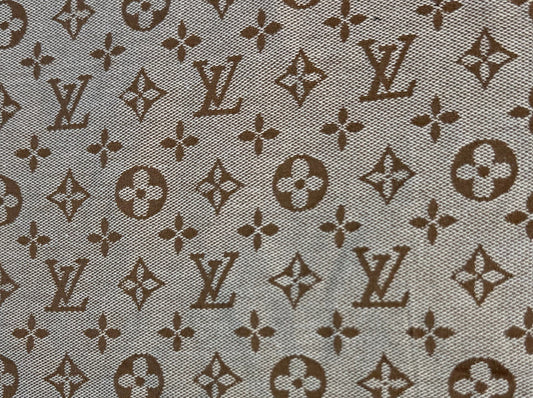 DESIGNER INSPIRED “LV” FABRIC SHEET