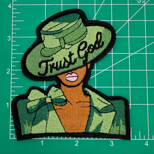 NEW 5PC DESIGNER “CHANEL” LOGO PATCH/BROOCHES SET “TRUST GOD” WOMAN LIPS IRON-ON PATCH