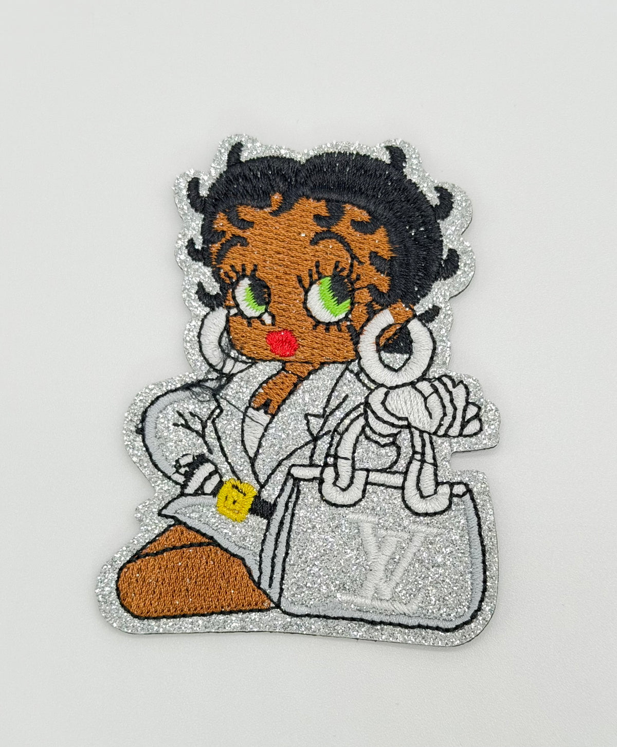 4PC DESIGNER “LV” PATCH/BROOCH SET